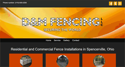 Desktop Screenshot of dm-fencing.com